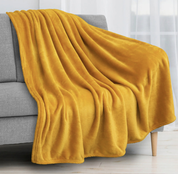 Cozy Yellow Blanket in our Box of Joy Gift Set for Women