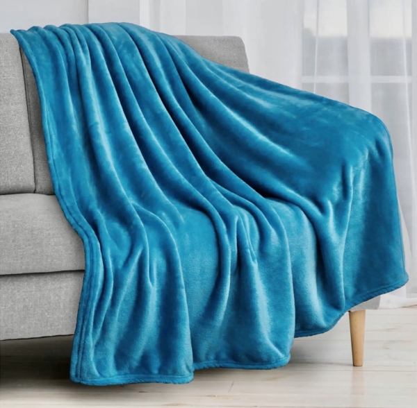 Cozy Teal Blanket in our Box of Joy Gift Set for Women